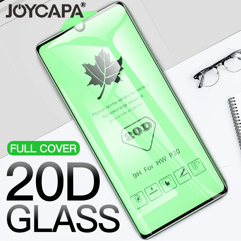Изогнутое защитное стекло 20D для Huawei P20 P30 P40 Lite Nova 6SE 5i 5T Pro 7i Y5 Y6 Y7 Y8 Y9 Prime P Smart