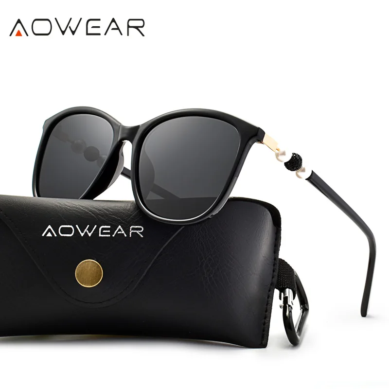 AOWEAR, винтажные Поляризованные солнцезащитные очки, женские, для вождения, прозрачные, солнцезащитные очки,, новые дизайнерские очки, оттенки, UV400, очки, Gafas De Sol