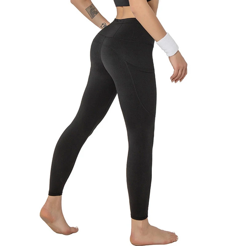 

The new yoga trousers are specially designed for double-sided nylon sports leggings, European and American fitness pants.