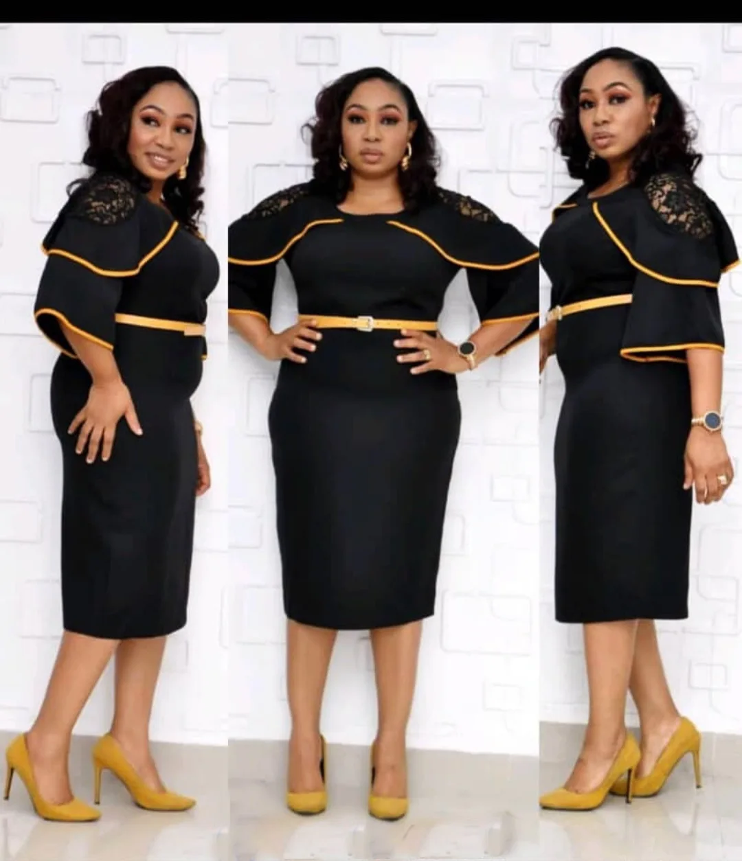 2020 new arrival summer elegent african women o-neck polyester plus size knee-length dress L-2XL | Тематическая одежда и