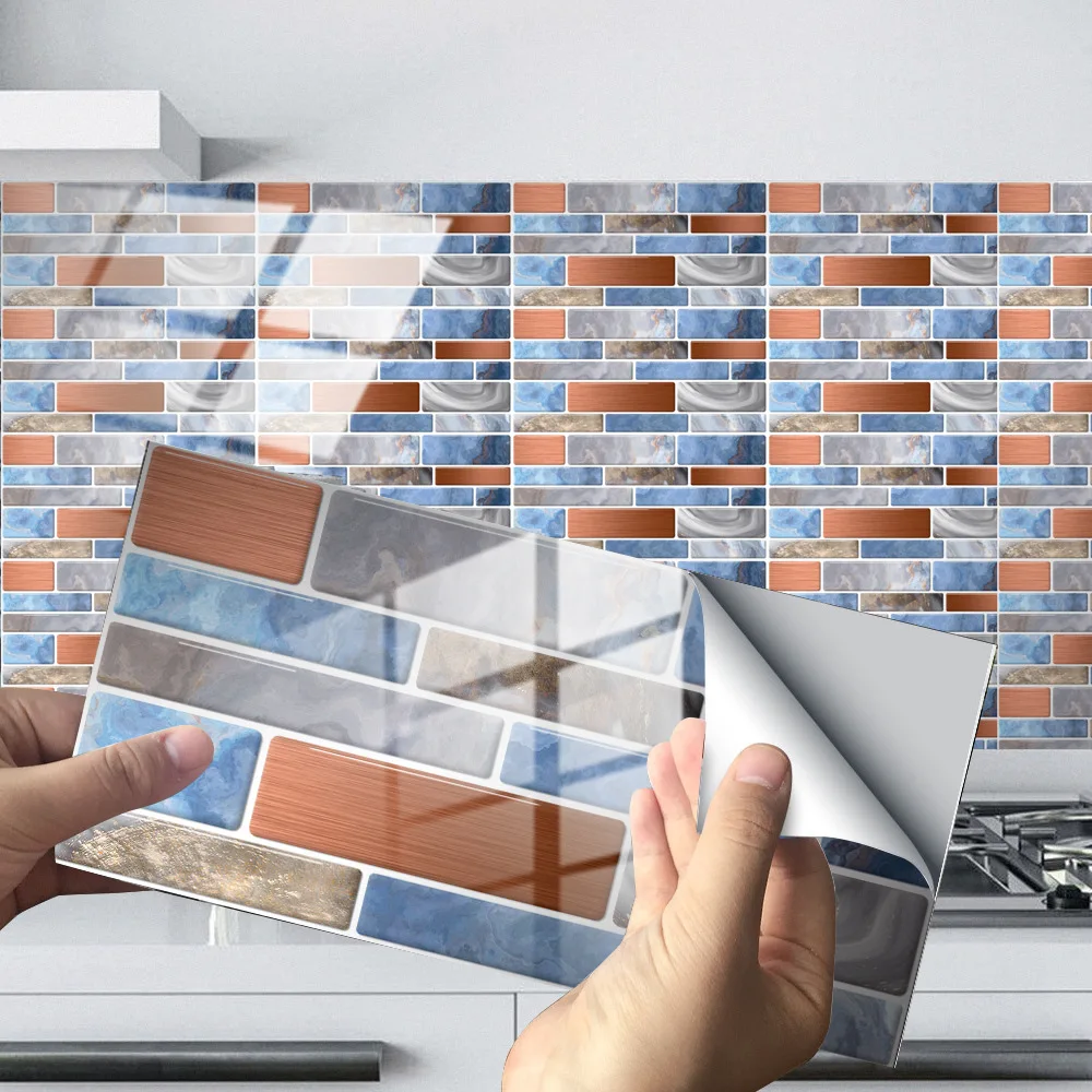 20x10cm marble printed wall sticker lightweight for floors home kitchen walls living room decoration sticker free global shipping