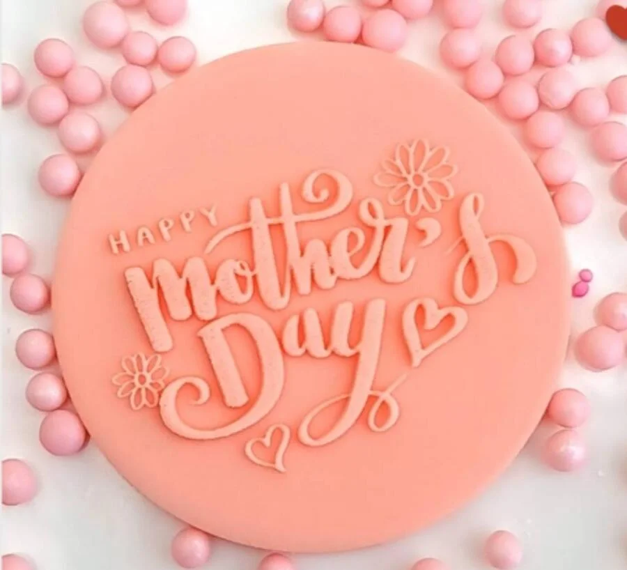 Наконечник для украшения тортов счастливый день матери Акриловая доска для резки обратного штамп тиснения, помадка пластиковый резак инструментов для пресс-форм