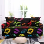 Сексуальный рот клетчатые чехлы для диванов, чехлы, эластичные чехлы для диванов в гостиную, эластичные Чехлы на диван, полотенце для 1234-местного дивана