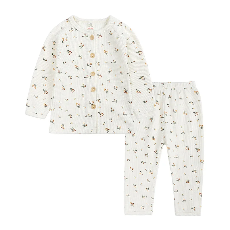 

WLG Pajamas for Boys Girls Winter Thick Sleepwear Shirt and Pant Set Kids Warm Casual Clothing Set for 1-5 Years