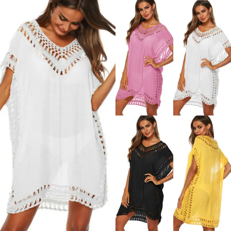 Новинка 2020 женское пляжное платье накидка кафтан саронг летняя одежда купальник