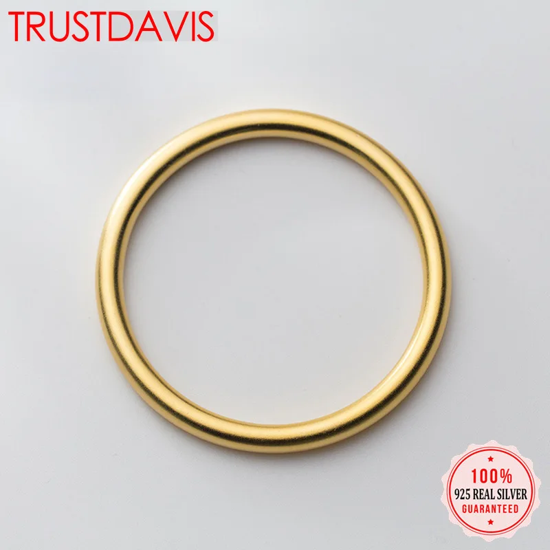 Бесплатная доставка 1 шт. 100% стерлингового серебра 925 пробы золотой матовый