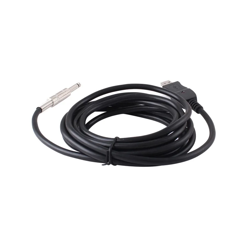 3 метровый гитарный кабель аудио USB Соединительный Интерфейс адаптер 1/4 6 35 мм