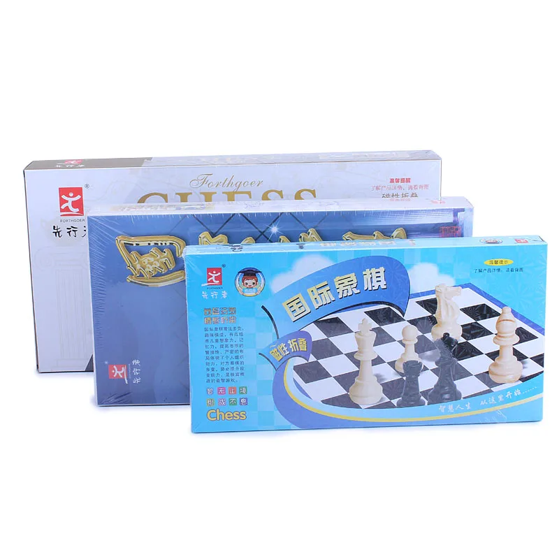 

Fold Educational Toys Chess Portable Magnet Garden Travel Board Chess Set Games For Adults Juegos De Mesa Family Games EK50QL