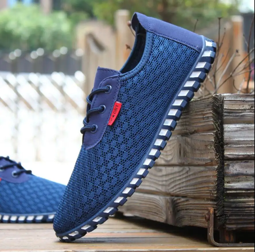 M1 blue Мужская дышащая Спортивная обувь для мужчин, парусиновая обувь, Легкие уличные кроссовки из сетчатого материала на плоской подошве, обувь Феррари размера плюс 46 - Цвет: M1 blue