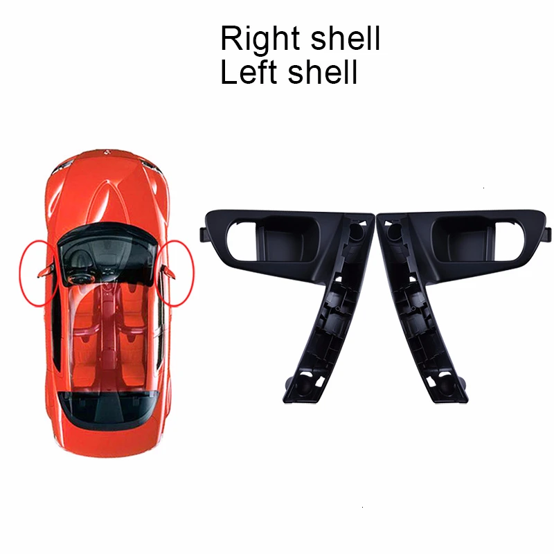 Внутренние ручки для салона автомобиля SPEEDWOW серебристая крышка с внутренней