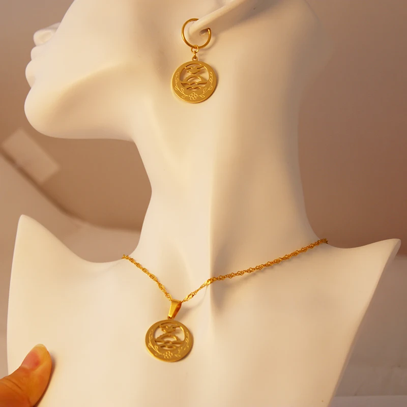 Ювелирные наборы из нержавеющей стали для женщин Kiribati Новая Зеландия ювелирные