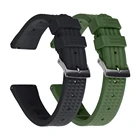 Вафельный резиновый ремешок 20 мм 22 мм для Samsung Galaxy Watch Gear S2 S3 быстросъемный резиновый браслет