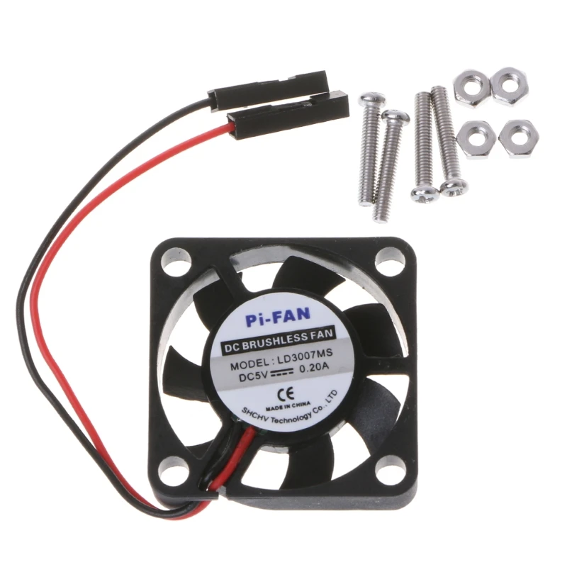 

Mini Cooling Fan Heat Sink For Raspberry Pi 3/2/B+ 3.3V/5V Model Computer