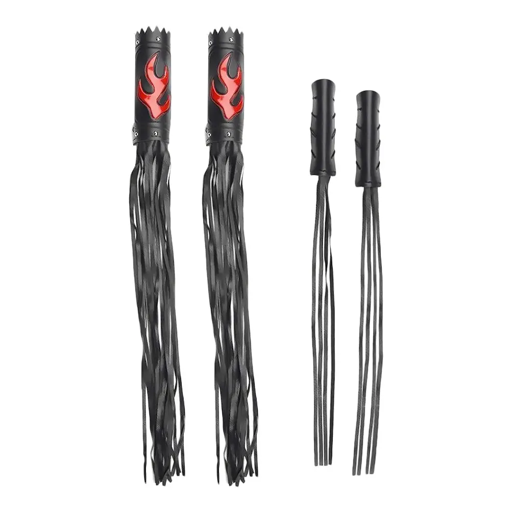 

Motorcycle Brake Clutch Fringe Grip Covers Auto Refit Retro Flame Handlebar Handle Spike Streamer