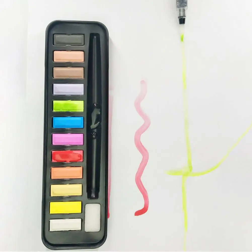 1 Набор акварельных красок легкий Быстросохнущий набор для художника 12/18/24 цветов