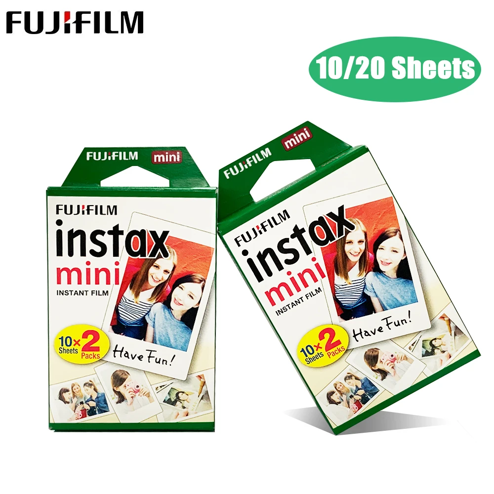 Fujifilm 10 20 листов Instax Mini 9 пленка с белым краем 3 дюйма для FUJI Instant Photo camera 8 7s 70 90