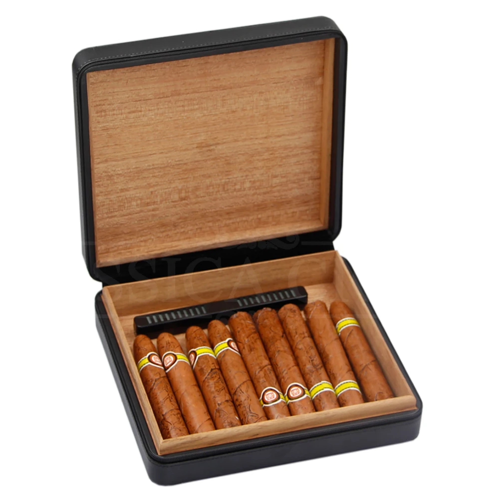Кожаный чехол для сигар GALINER Potable Outdoor Humidor дорожная коробка из кедра и дерева с