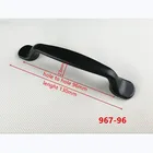 Черный шкаф из цинкового сплава, ручки для кухонного шкафа в американском стиле, модная ручка для мебели