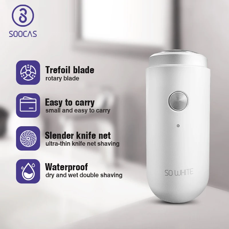 SOOCAS Pinjing Мужская электрическая бритва мини Портативная USB аккумуляторная триммер