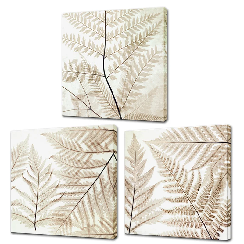 

Plant Specimen Home Decor Modern Poster 3 Panels Canvas Wall Art Painting Living Room Decoration Wall Decor Poster Painting