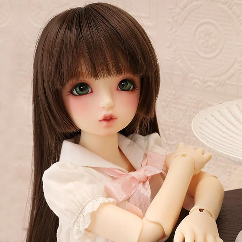 BJD SD 1/3 1/4 1/6 1/8 1/12 60 см ночное Лори куклы длинные прямые волосы парик высокой