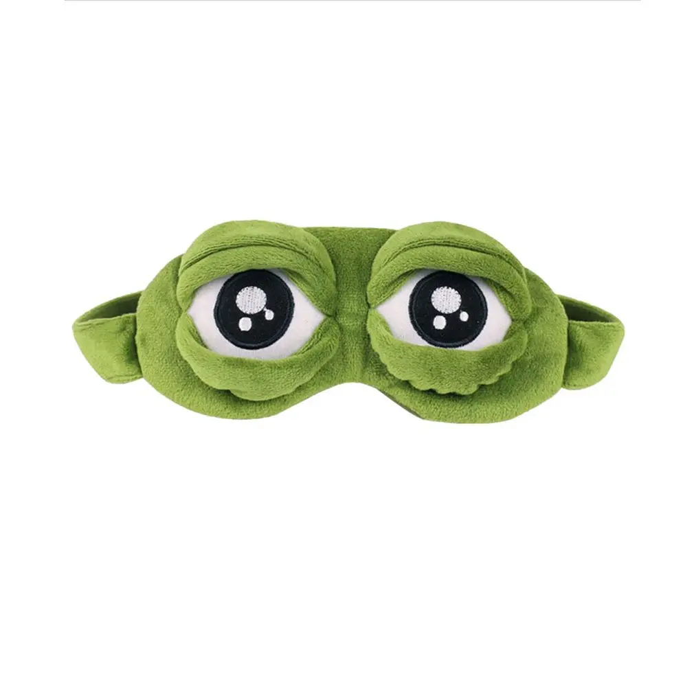 

Lovely Frogs Eyes Sleeping Eye Mask Elastic Bandage Eyeshade Cover Eyepatch Blindfolds For Flight Travel Office Night Sleep