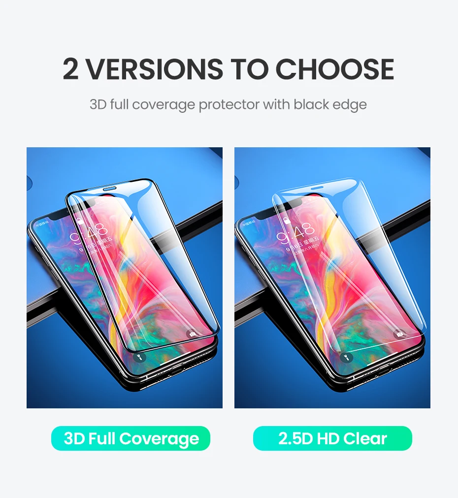 Ugreen Защитное стекло для iPhone 11 Pro Max Новая защита экрана HD прозрачное стекло с полным покрытием на iPhone 11 Pro Max стекло