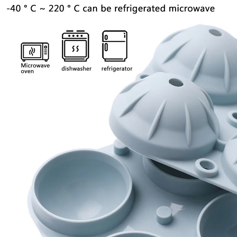 4 сетки Круглый кубик льда чайник силиконовые лоток мяч прессформы ледяной шар