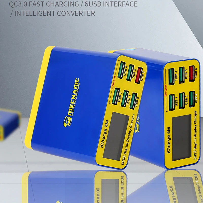 MECHANIC icharge 6M QC 3 0 USB многопортовое зарядное устройство мобильный телефон планшет