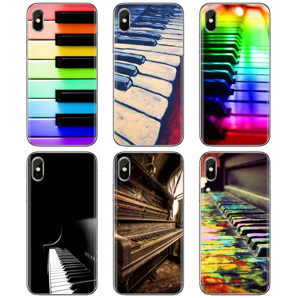 Для Xiaomi Mi A1 A2 A3 5X 6X 8 9t Lite SE Pro Max Mix 1 2 3 2S Rainbow Piano Key цветная клавиатура крутой