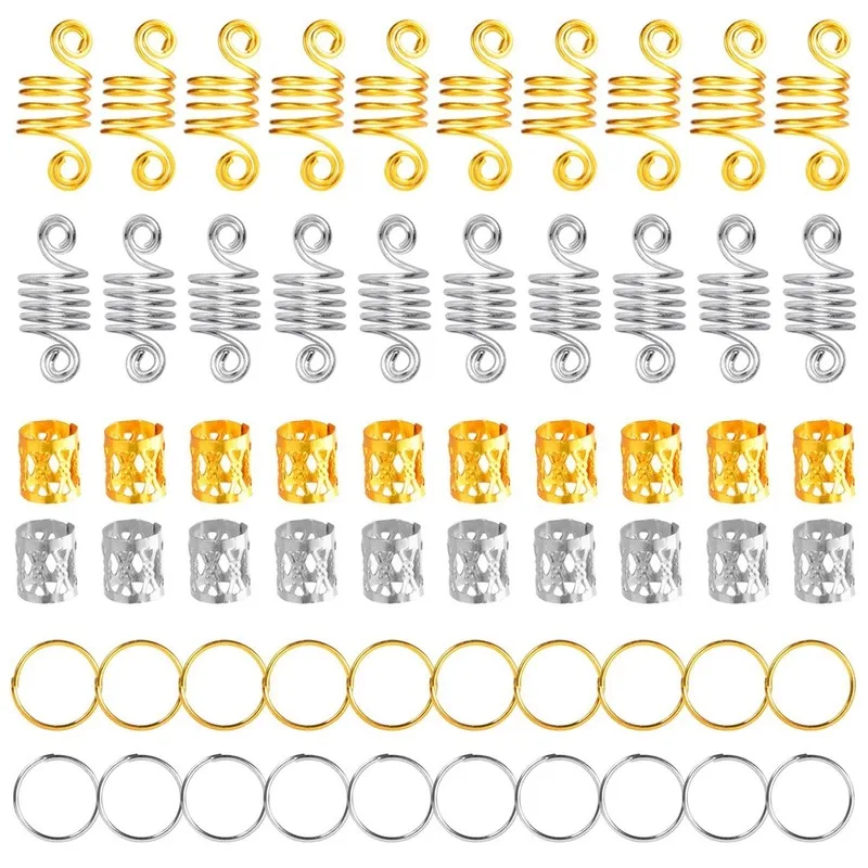 Лидер продаж 60 шт./лот заколка для волос дреды бусины манжеты заколки спиральная