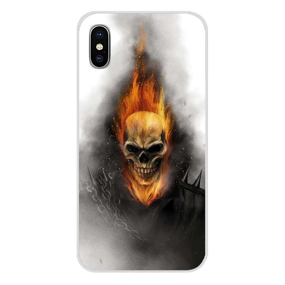 Распродажа Ghost Rider аксессуары для телефонов Чехлы Apple iPhone X XR XS 11Pro MAX 4S 5S 5C SE 6S 7 8 Plus