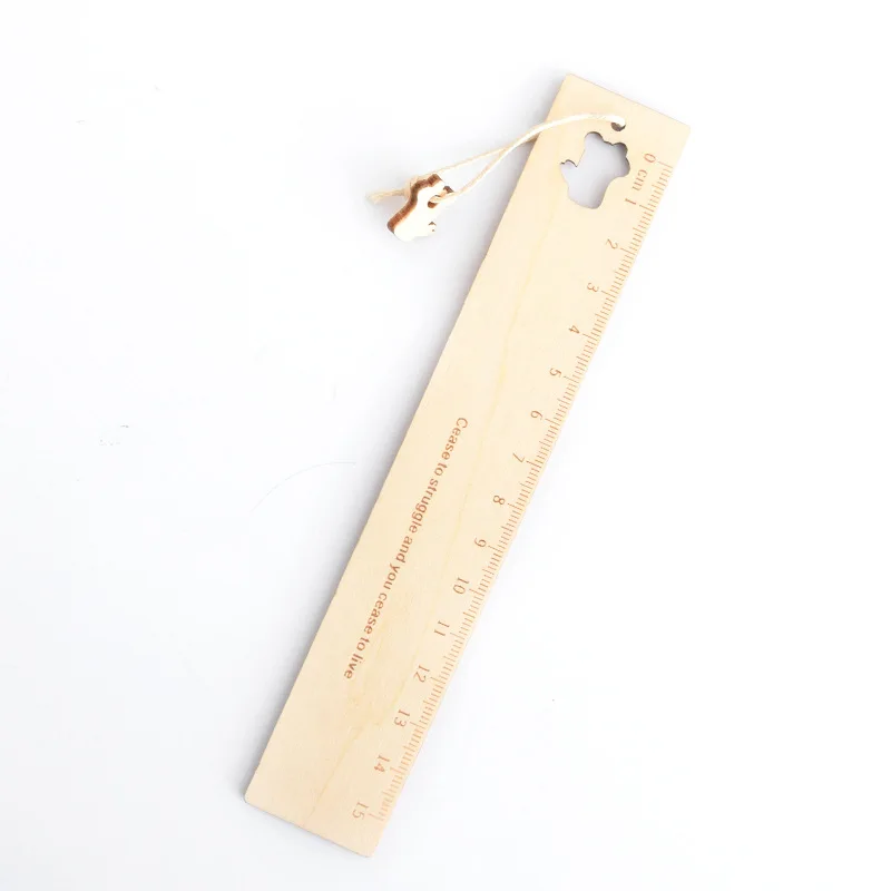 Милый мультяшный деревянный линейка с лошадью креативный полый шаблон весы для