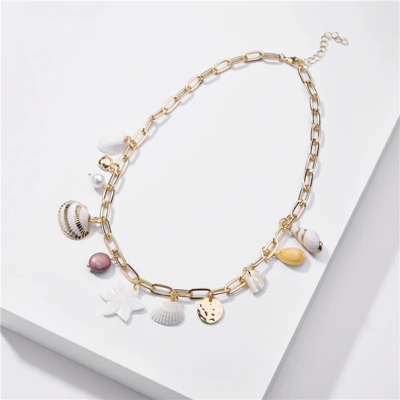 

JOOLIM Natural Shell Collar Necklace Spring & Summer Necklace Holiday Jewelry Wholesale