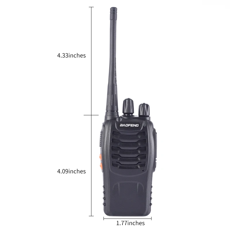 Baofeng 1 шт./2 шт. bf-888s иди и болтай Walkie Talkie “иди радиостанция UHF 400-470 МГц 16CH 888s CB радио BF