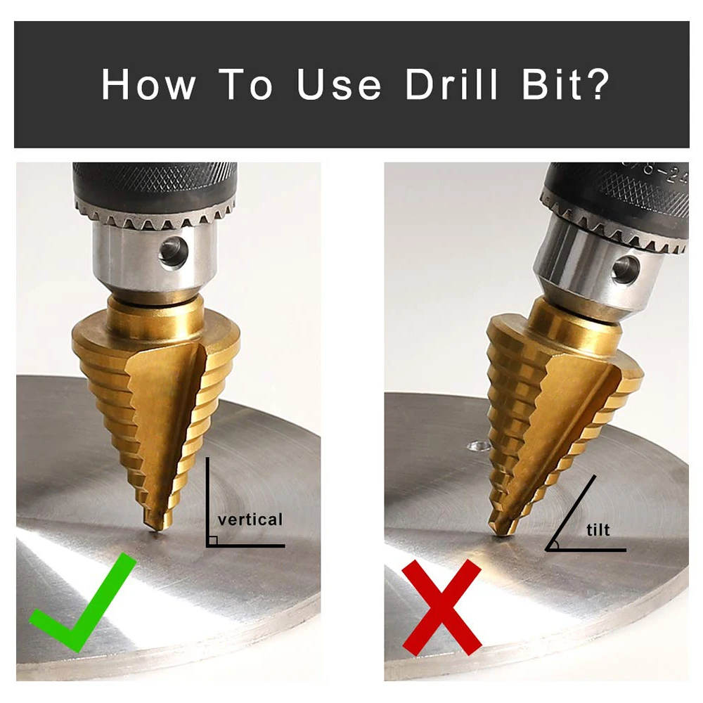 3 шт. высокоскоростные Стальные Спиральные ступенчатые сверла в комплекте с