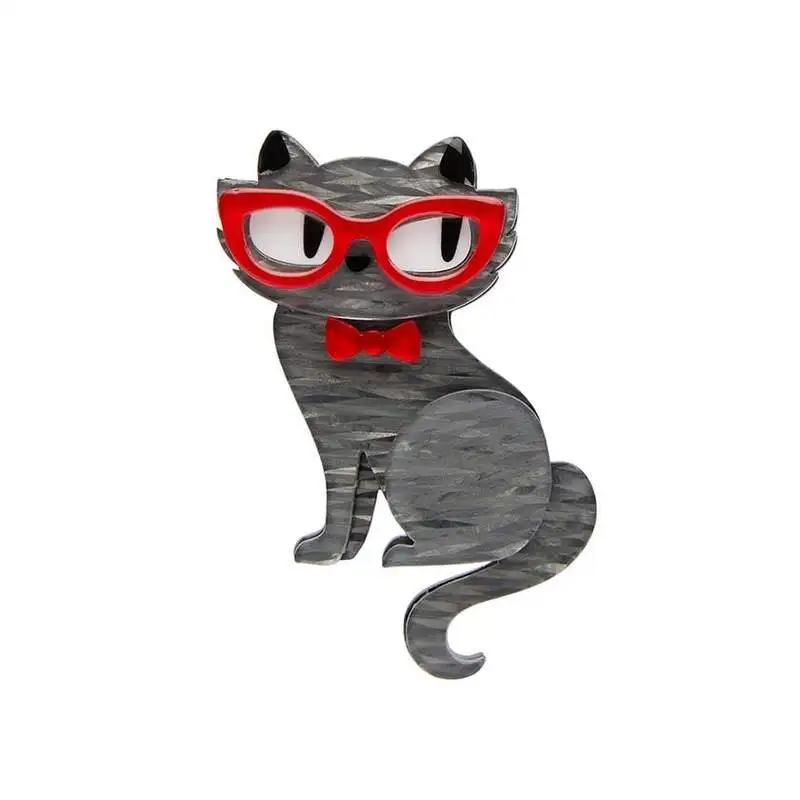 

Pre-sale Cat Brooch Pin Black Cat Women brooches Jewelry
