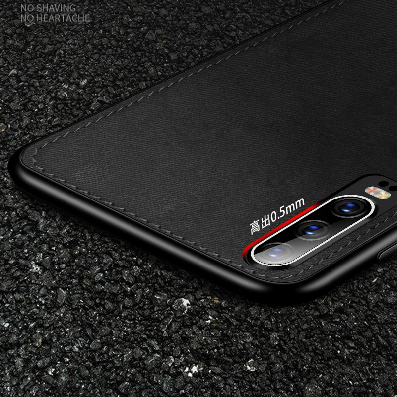 Ультратонкий силиконовый чехол для телефона с рождественским оленем для huawei P30 P20 P10 Lite Pro Plus, роскошный защитный тканевый чехол