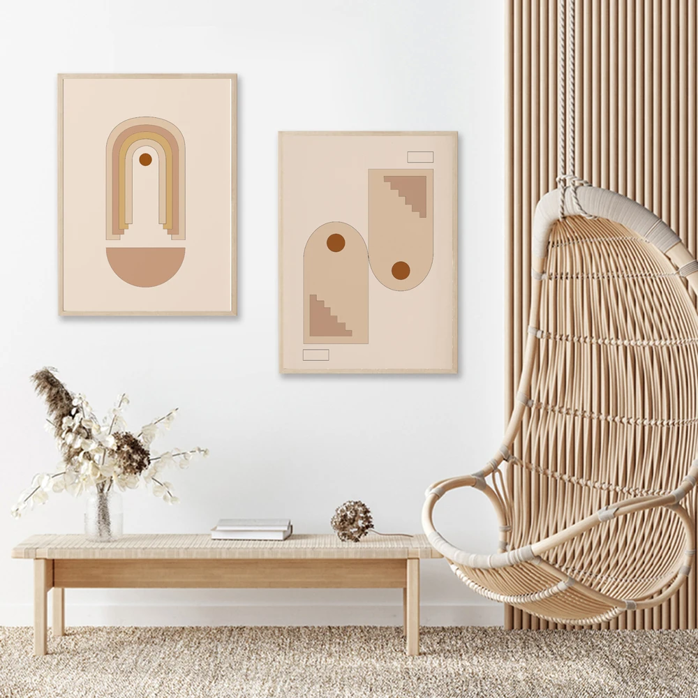 

Modern Abstract Dot Arch Wall Art Canvas Painting Nordic Posters and Prints Wall Pictures for Living Home Gallery Decoration