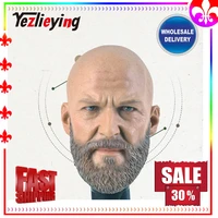 mens 16 16 custom head monger bearded male head sculpture jeff bridge muscle action figure fit 12 inches body accessories