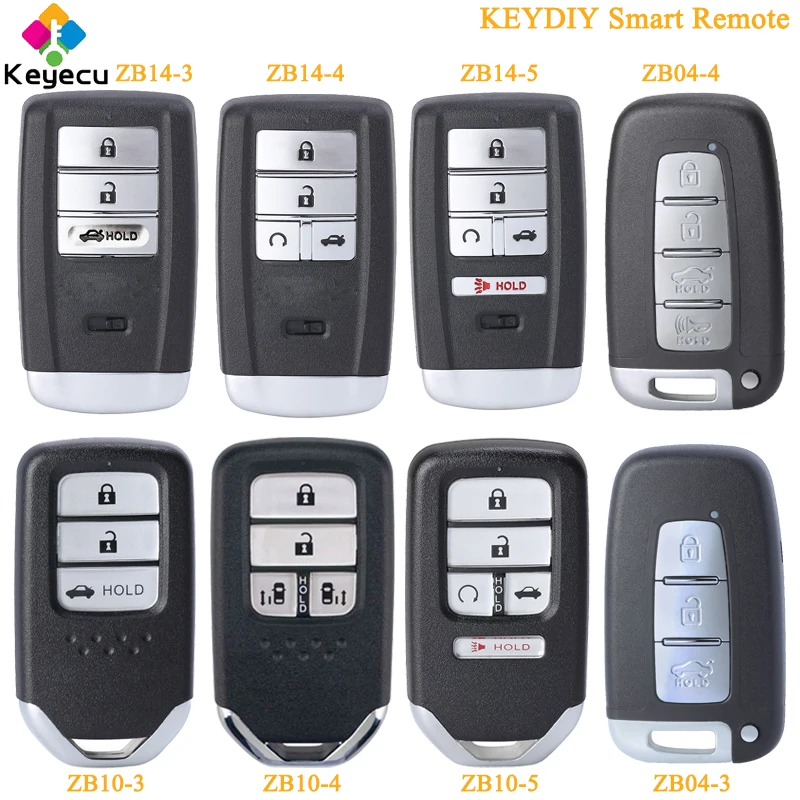 KEYECU KEYDIY для Honda Для Hyundai Kia Стиль ZB серии ZB14 3/4/5 ZB04 3/4 ZB10 KD умный дистанционный ключ