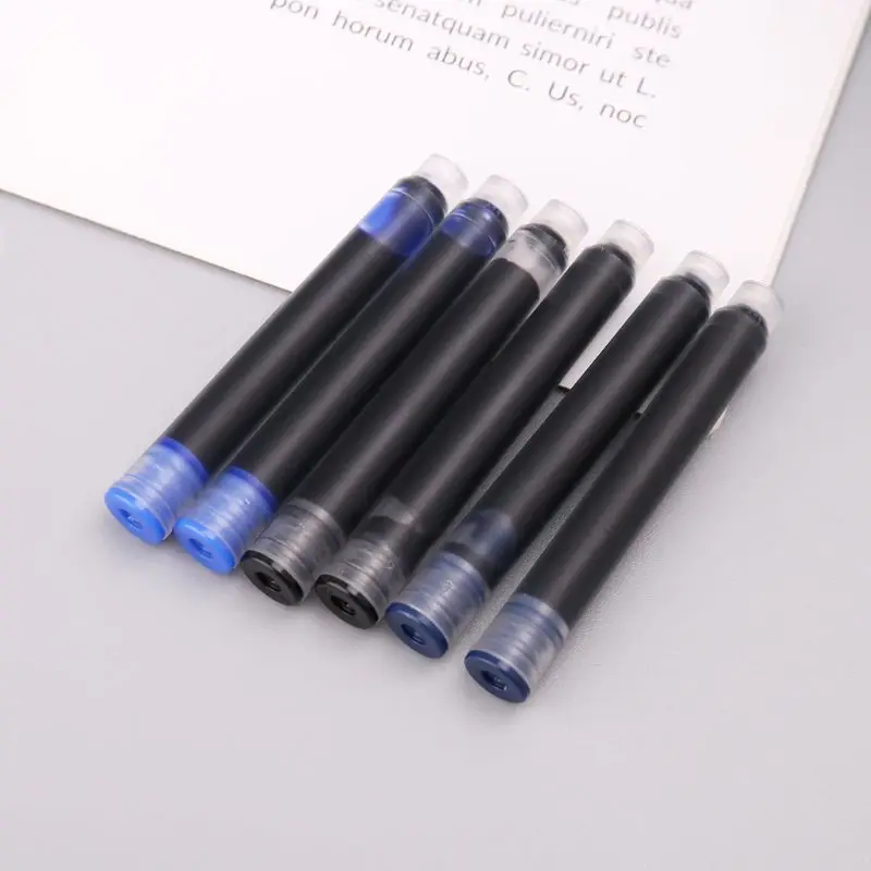 

100pcs Jinhao Universal Black Blue Fountain Pen Ink Sac Cartridges 2.6mm Refills School Office Stationery C5AE