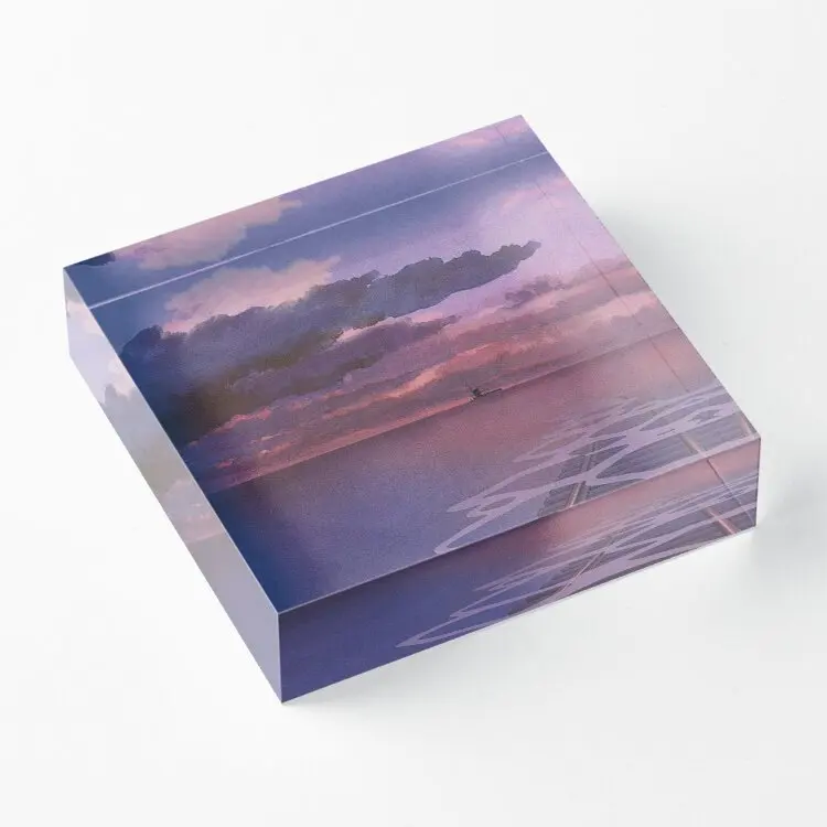 

Spirited Away Railroad Nighttime Aesthet Acrylic Block Home Funny Wedding Transparent Board Fashionable Bedroom Clear Pad