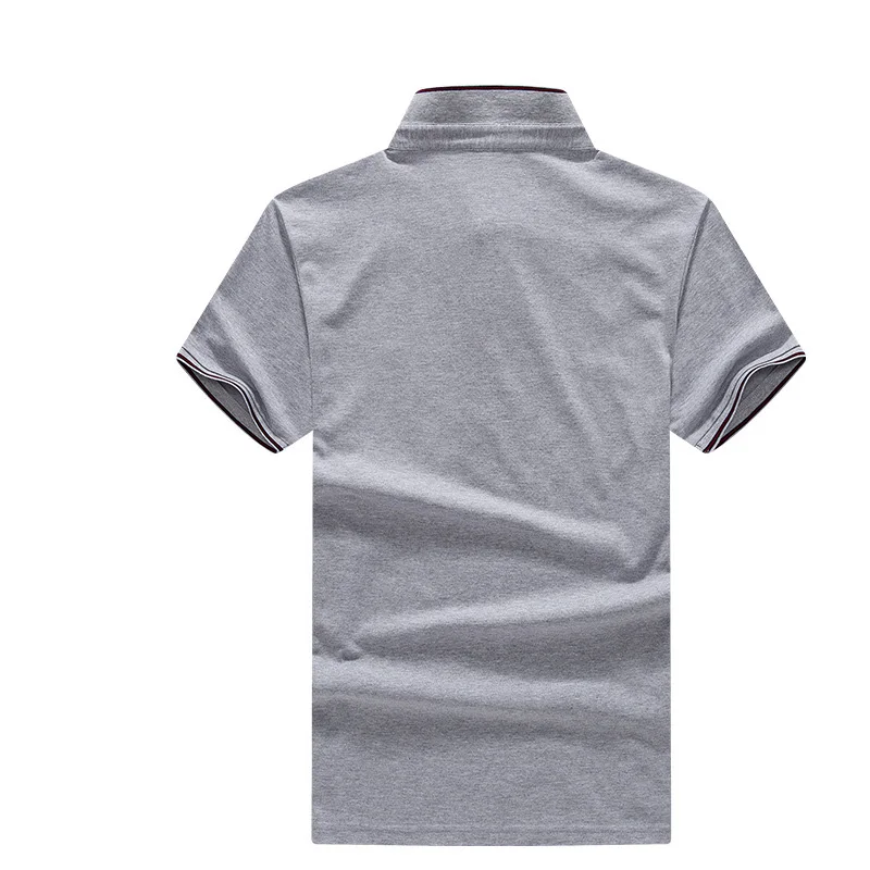 

Summer Men Polo Shirt Smart Casual Fashion Breathable Turn Down Collar Camiseta Polo Solid Color Short-sleeved Man's Clothing