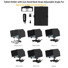 Drone Remote Controller Tablet Holder with Sunhood NeckStrap Adjustable Angle For Mavic Air 2/Mini/Pro/2/Air/Spark Accessories
