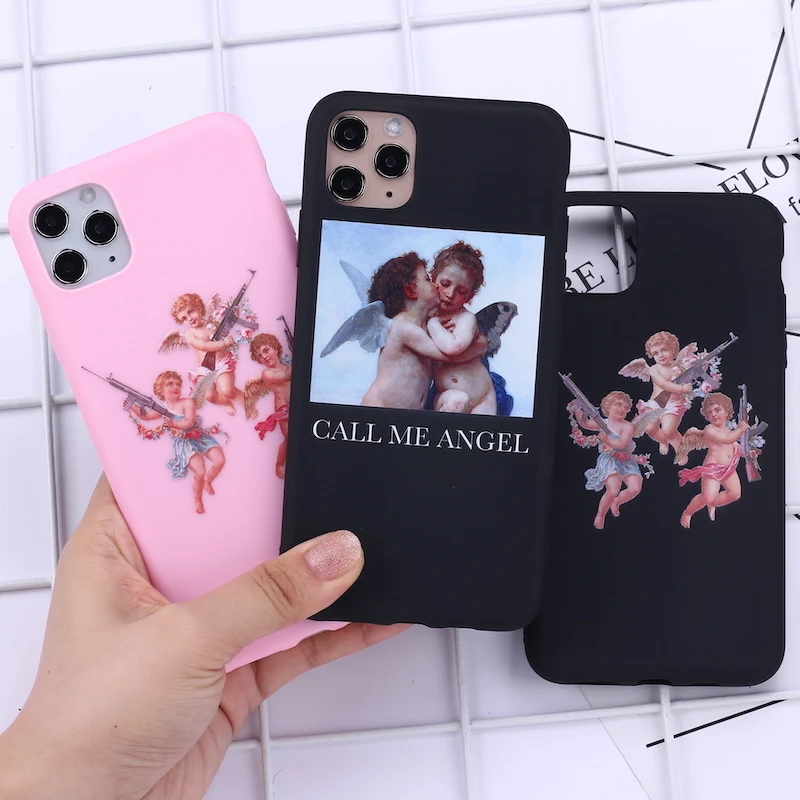 Милый чехол для телефона с изображением девушки ангела iPhone 12 Mini 11 Pro Max X XS XR 7 8 7Plus