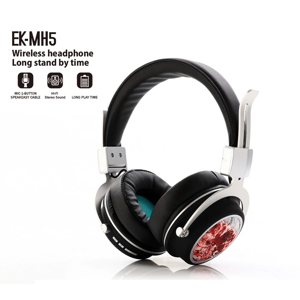 Портативная Складная гарнитура беспроводные наушники Bluetooth с сабвуфером для