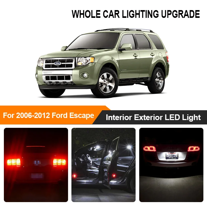 Светодиодные лампы для салона автомобиля белый и светодиодный свет Ford esplay 2006 2007