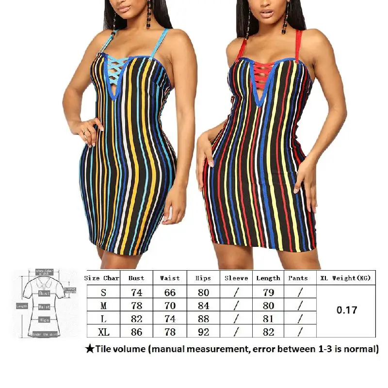 Bikitique женское платье в полоску с принтом облегающее на грудь вечерние платья