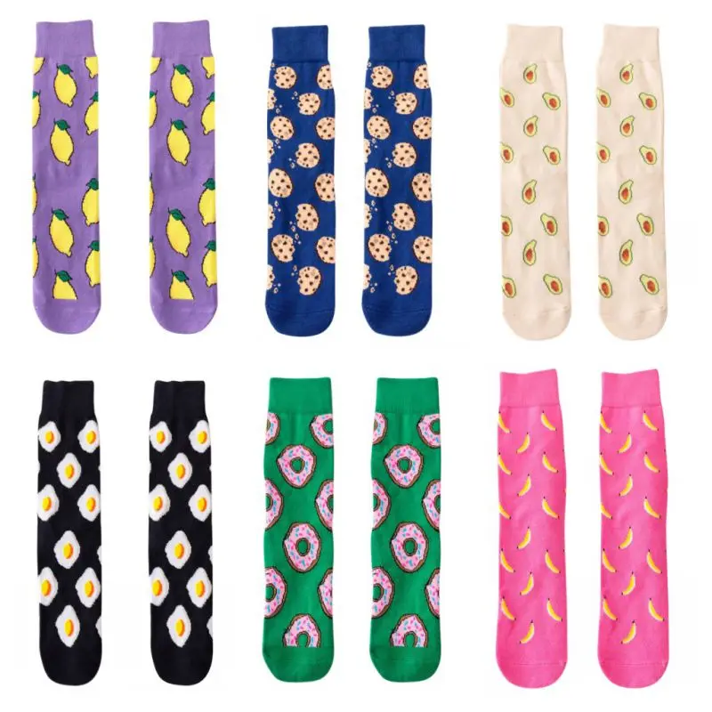 Женские носки Забавные милые хлопковые в стиле Харадзюку для скейтборда